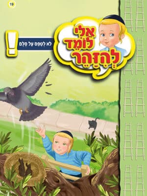 אלי לומד להזהר - לא לטפס על סולם
